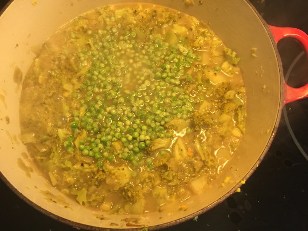 Frozen Peas Adds Green Colour