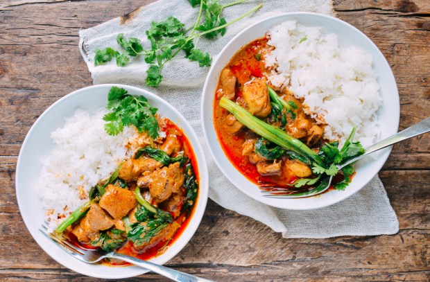 Red Thai Curry Chicken with Jasmine Rice